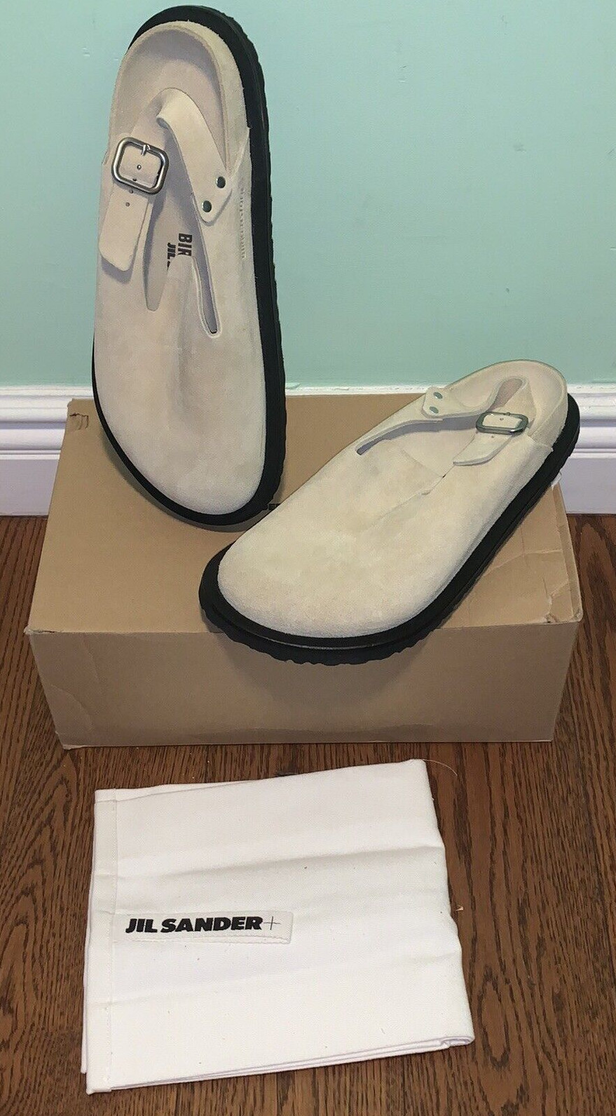 jil sander birkenstock clogs